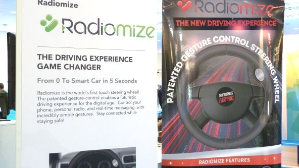 Radiomize, volant citlivý na dotek