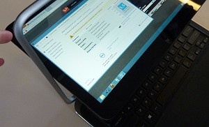 Ultrabook společnosti Dell s otočným displejem. Foto: BusinessIT.cz