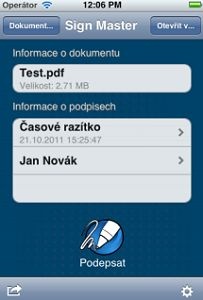 Aplikace Sign Master pro iPad, iPhone i zařízení s OS Android.