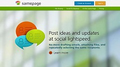 Web projektu Samepage.io