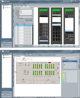 Moderní management software, jako je Data Center Planner od Avocentu, usnadňuje plánování a řízení infrastruktury prostřednictvím grafického zobrazení instalovaných zařízení a kapacit, které jsou k dispozici.