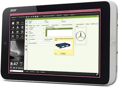 Ukázka mobilního ERP na tabletu. Zdroj: IFS