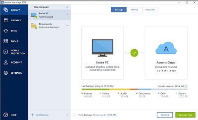 Acronis True Image 2018