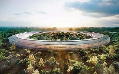 Areál ve tvaru UFO - Nový Apple Campus. Zdroj: Apple/Cupertino